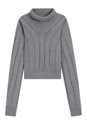 BOSS ribbed turtleneck sweater - Grey