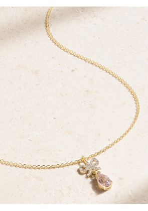 STONE AND STRAND - Pretty In Pink 10-karat Gold, Amethyst And Diamond Necklace - One size