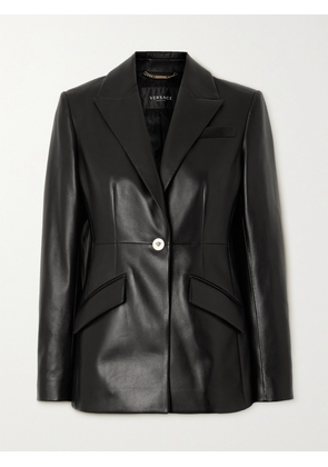 Versace - Icons Leather Blazer - Black - IT36,IT38,IT40,IT42,IT44,IT46