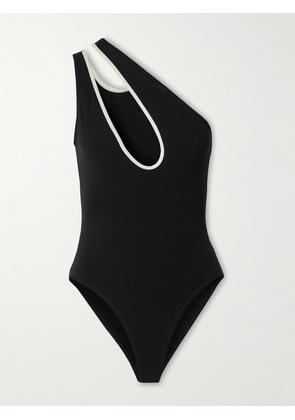 Lisa Marie Fernandez - + Net Sustain One-shoulder Cutout Swimsuit - Black - 01,2,3,4
