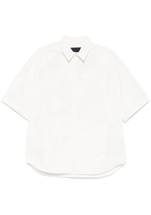 Juun.J logo-embroidered shirt - White