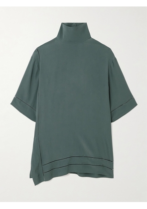 Dries Van Noten - Crepe De Chine T-shirt - Green - FR 34,FR 36,FR 38,FR 40,FR 42,FR 44