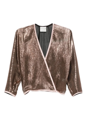 Forte Forte trimmed-detail wrap top - Pink