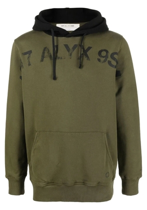 1017 ALYX 9SM logo-print cotton hoodie - Green
