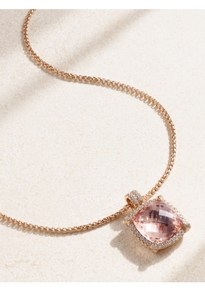David Yurman - Châtelaine® 18-karat Rose Gold, Morganite And Diamond Necklace - One size