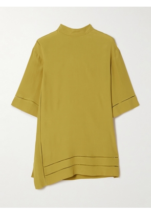 Dries Van Noten - Crepe De Chine T-shirt - Yellow - FR 34,FR 36,FR 38,FR 40,FR 42,FR 44