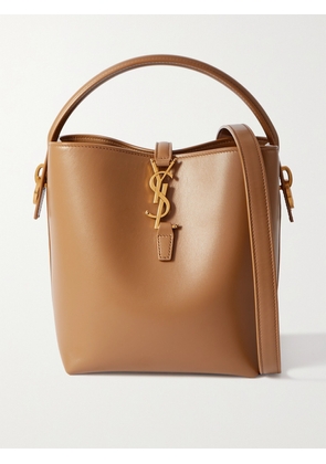 SAINT LAURENT - Le 37 Small Leather Bucket Bag - Brown - One size