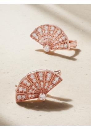 Garrard - Fanfare Symphony 18-karat Rose Gold Diamond Earrings - One size
