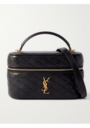 SAINT LAURENT - Gaby Vanity Leather Shoulder Bag - Black - One size