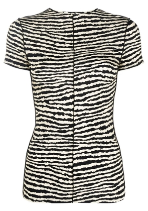 Proenza Schouler White Label zebra-print T-shirt - Black
