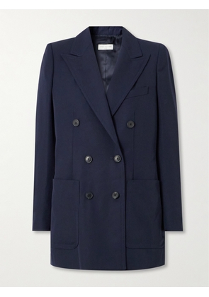 Dries Van Noten - Double-breasted Twill Blazer - Blue - FR 34,FR 36,FR 38,FR 40,FR 42,FR 44