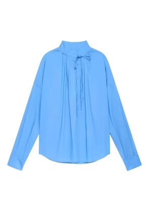 MALIPARMI pleated-detail blouse - Blue