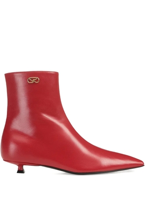 Sergio Rossi 25mm Surge leather boots - Red