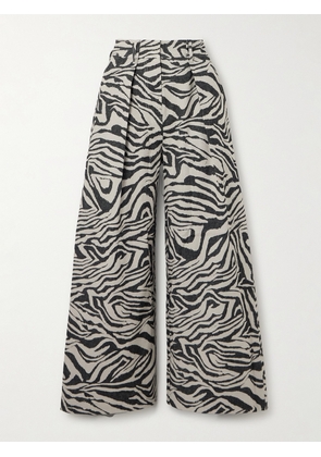 Ulla Johnson - Cai Jacquard Wide-leg Pants - Animal print - US0,US2,US4,US6,US8,US10,US12