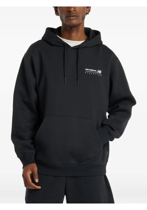 New Balance logo-embroidered hoodie - Black