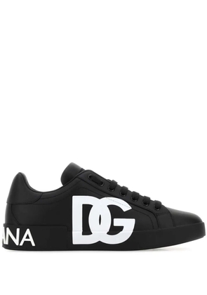 Dolce & Gabbana Portofino logo-print sneakers - Black