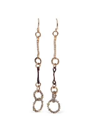 Federica Rettore 18K rose gold Nodi D'Amore diamond earrings