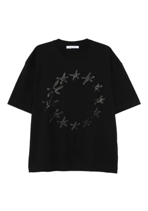Études Studio starfish-print cotton T-shirt - Black