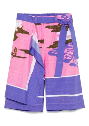 Craig Green floral-print shorts - Purple