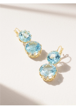 Ileana Makri - Crown 18-karat Gold Topaz Earrings - One size