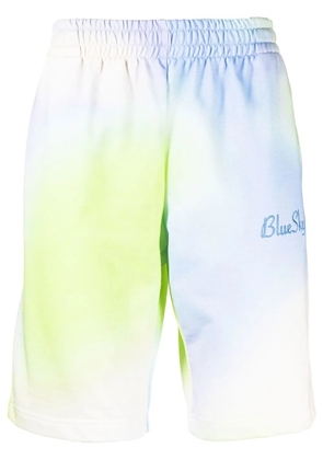 BLUE SKY INN embroidered-logo tie-dye shorts