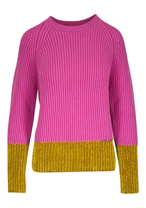 Marni ribbed panelled sweater - Pink