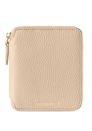 MAISON de SABRÉ zip pebbled leather wallet - Neutrals