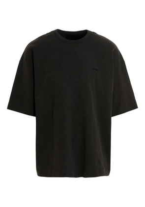 Juun.J logo-embroidered t-shirt - Black