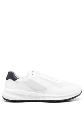 Geox panelled low-top sneakers - White