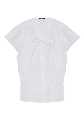 rag & bone ruffled peplum blouse - White