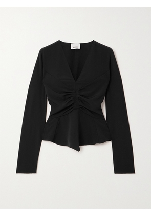MARANT ÉTOILE - Tundra Gathered Crepe De Chine Blouse - Black - FR 34,FR 36,FR 38,FR 40,FR 42,FR 44
