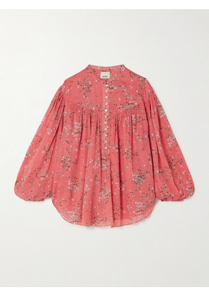 MARANT ÉTOILE - Kiledia Printed Cotton And Silk-blend Crepe Blouse - Orange - FR 34,FR 36,FR 38,FR 40,FR 42,FR 44