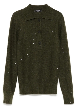 Fabiana Filippi knitted polo shirt - Green