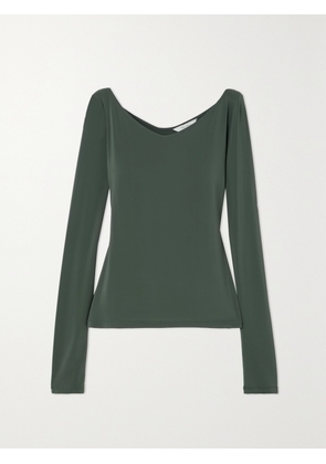 Max Mara - Leisure Ragazza Stretch-jersey Top - Green - x small,small,medium,large,x large