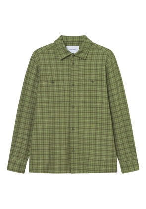 Les Deux checked chest-pocket shirt - Green