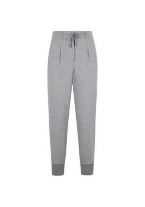 Peserico drawstring elasticated trousers - Grey