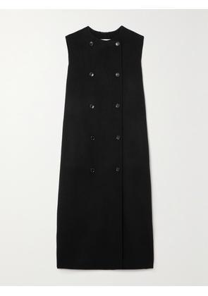 Max Mara - Plava Double-breasted Wool And Cashmere-blend Vest - Black - UK 4,UK 6,UK 8,UK 10,UK 12,UK 14,UK 16,UK 18