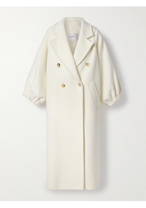 Max Mara - Zaffo Double-breasted Cashmere Coat - White - UK 8,UK 10,UK 12