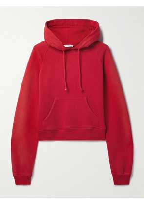The Row - Timmi Cotton-blend Jersey Hoodie - Red - x small,small,medium,large,x large