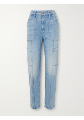 Mother - + Net Sustain The Private Double Pocket Skimp Paneled Jeans - Blue - 23,24,25,26,27,28,29,30,31,32