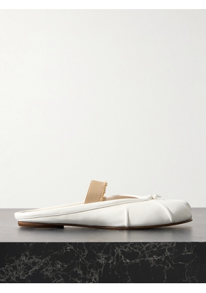 Maison Margiela - Tabi Frayed Split-toe Leather Ballet Flats - Ivory - IT35,IT35.5,IT36,IT36.5,IT37,IT37.5,IT38,IT38.5,IT39,IT39.5,IT40,IT40.5,IT41