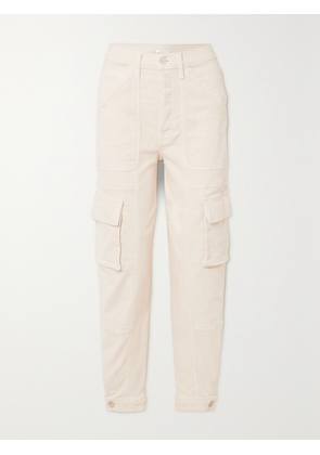 Mother - + Net Sustain The Curbside Cargo Flood High-rise Tapered Jeans - Ecru - 23,24,25,26,27,28,29,30,31,32