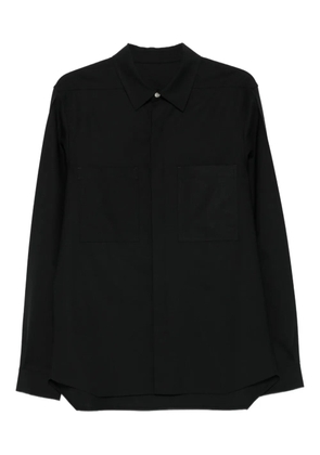Rick Owens double-pocket long-sleeve shirt - Black