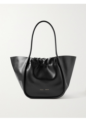 Proenza Schouler - Ruched Large Leather Tote - Black - One size