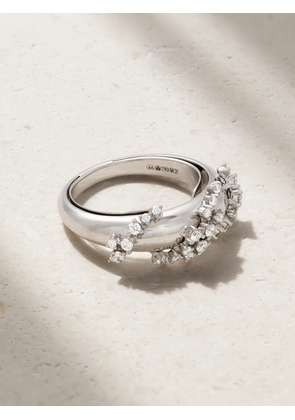 Ananya - Scatter 18-karat White Gold Diamond Ring - 6,7