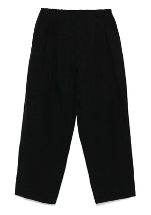 STEIN poplin wide trousers - Black