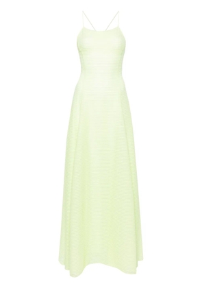 Emporio Armani ribbed maxi dress - Green