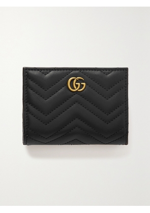 Gucci - Gg Marmont 2.0 Embellished Matelassé Leather Wallet - Black - One size