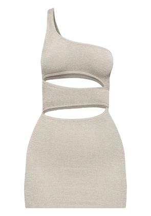 Bond-eye Rico asymmetric minidress - Grey