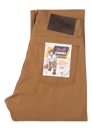 Naked and Famous True Guy selvedge cuffed jeans - Brown